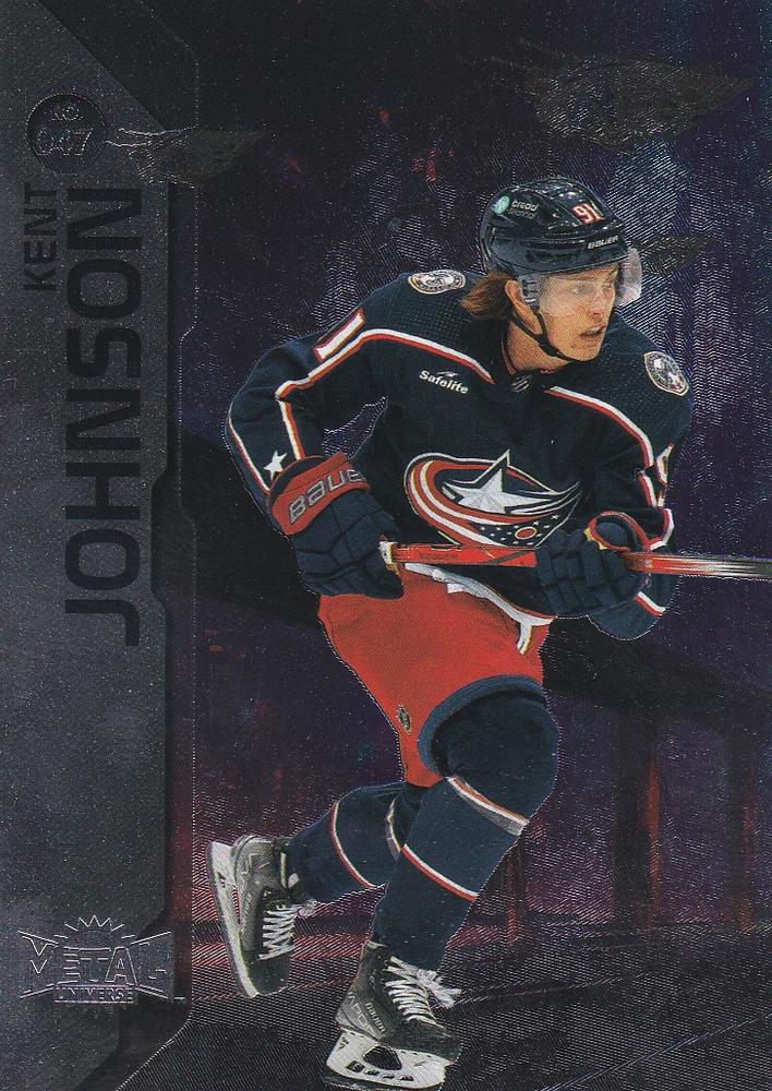 Kent Johnson #047 Columbus Blue Jackets | 2023-24 SkyBox Metal Universe