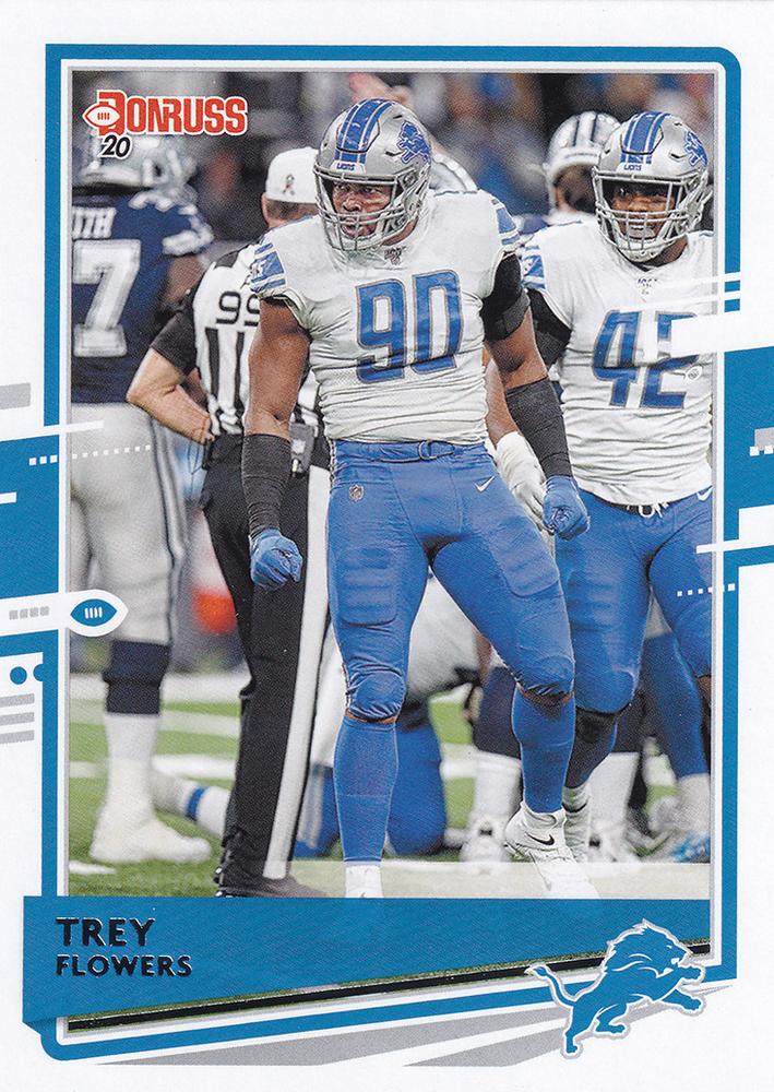 Trey Flowers #100 Detroit Lions | 2020 Panini Donruss | NFL Football