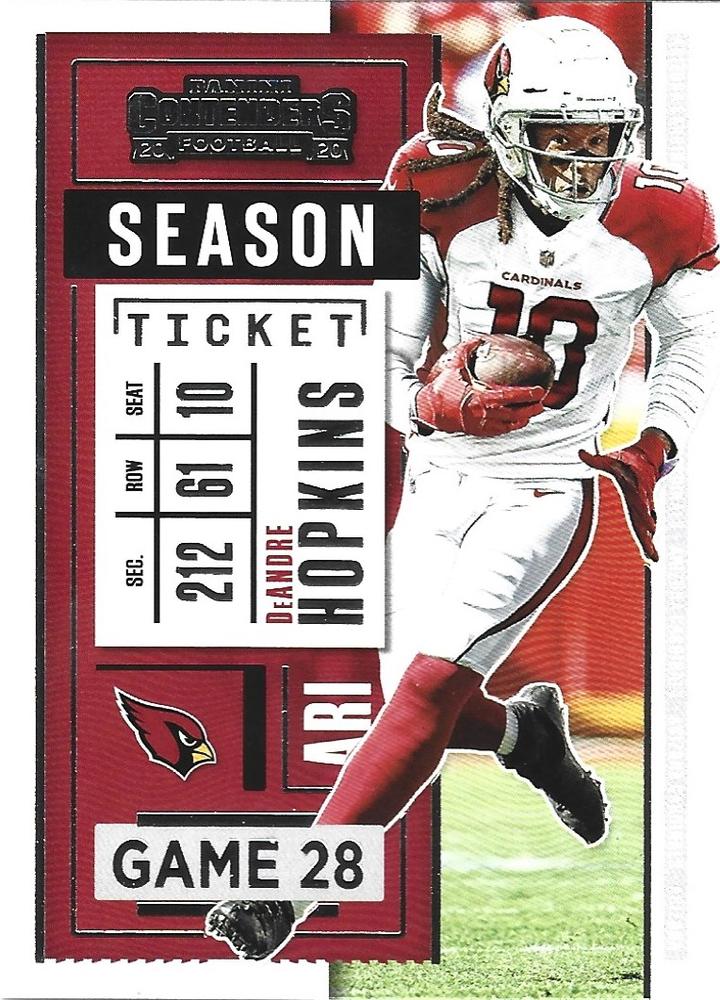 DeAndre Hopkins #100 | 2020 Panini Contenders |  | NFL Football