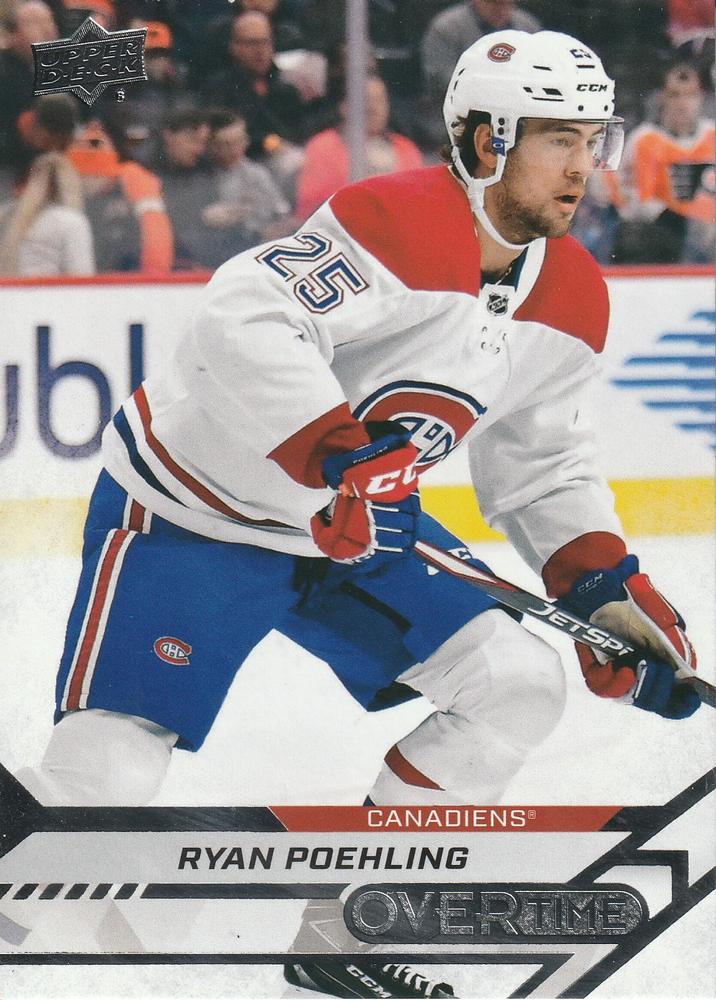 Ryan Poehling #100 Montreal Canadiens | 2020-21 Upper Deck Overtime
