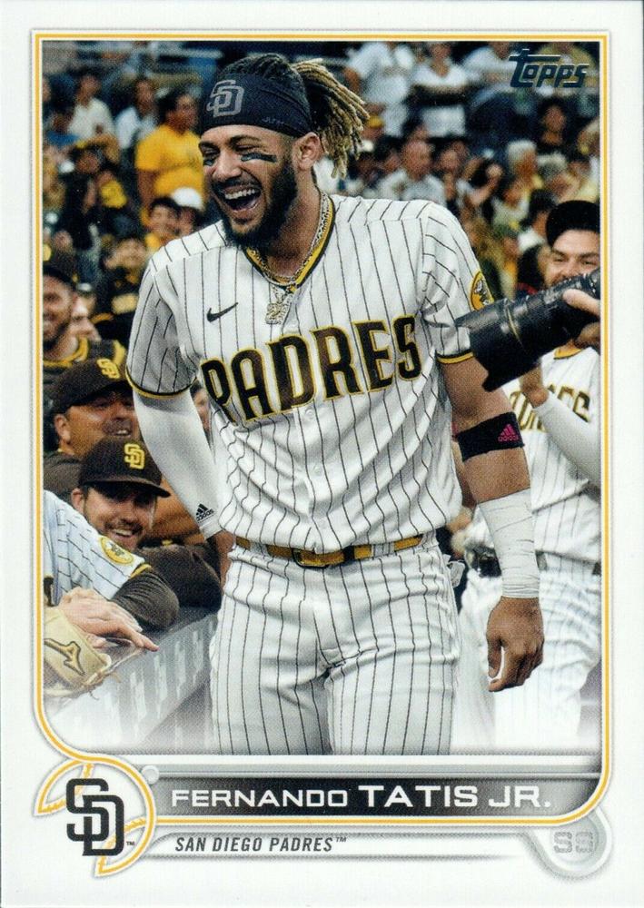 Fernando Tatis Jr. #100 San Diego Padres (Smiling, with teammates) | 2022 Topps
