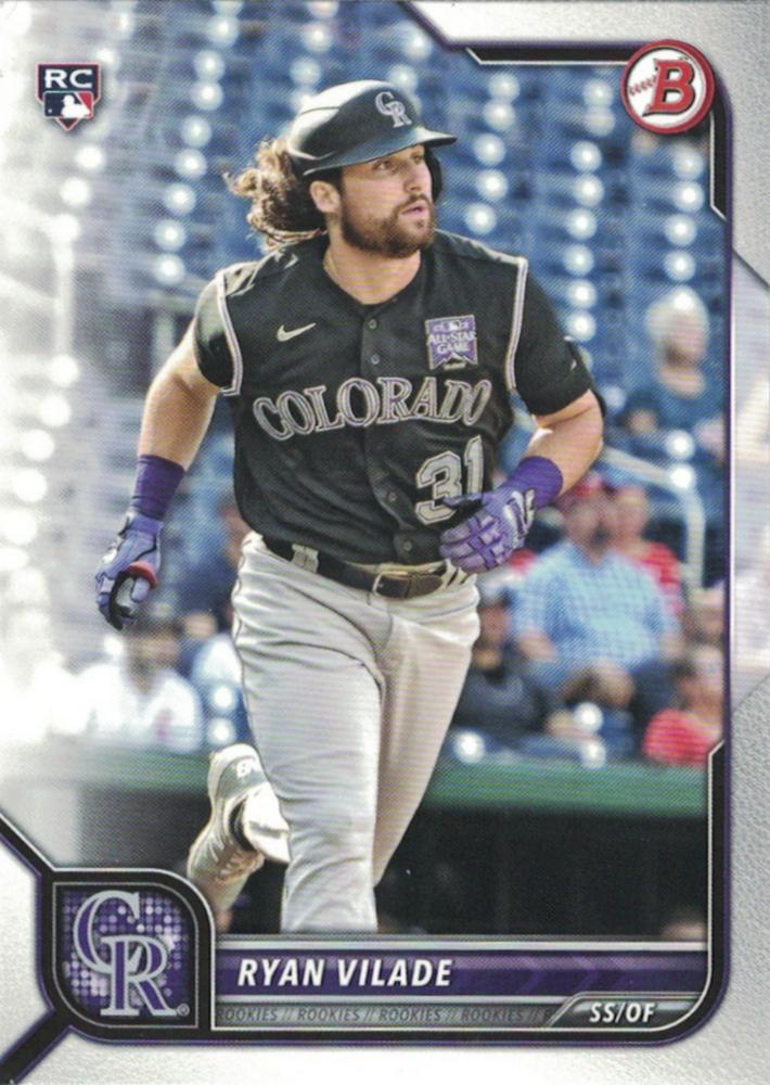 Ryan Vilade #100 Colorado Rockies | 2022 Bowman