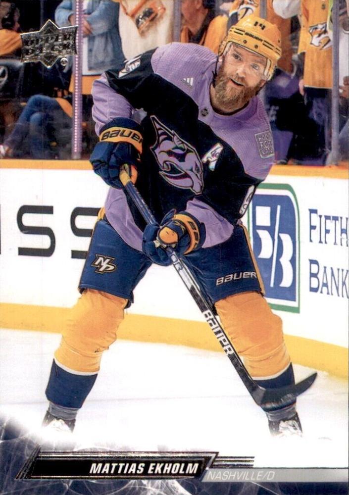 Mattias Ekholm #100 Nashville Predators | 2022-23 Upper Deck