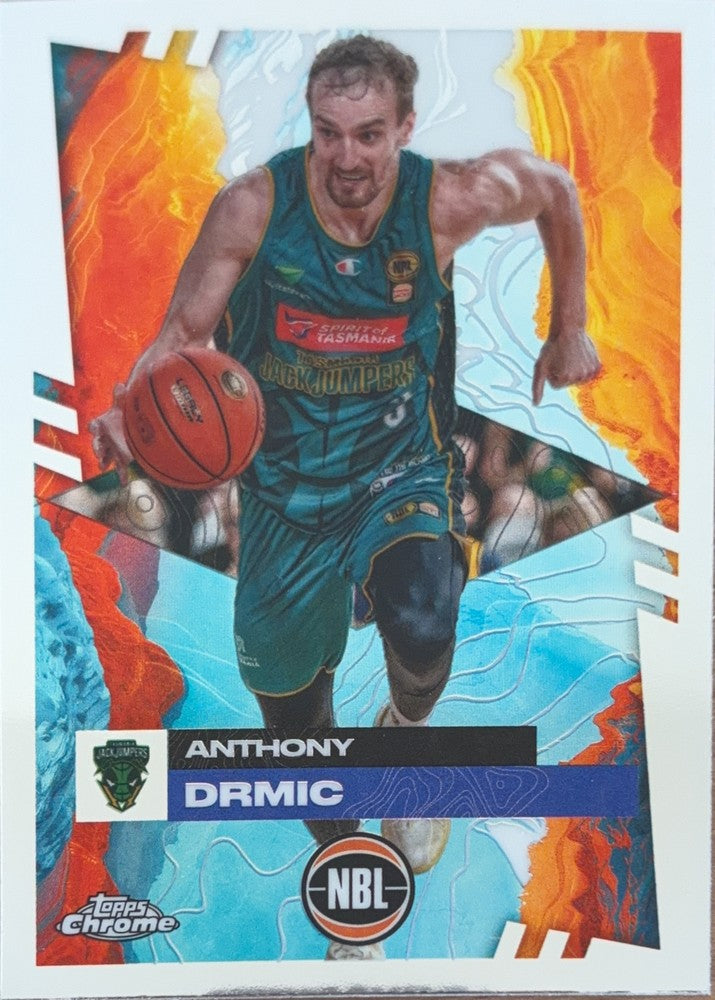 Anthony Drmic #100 Tasmania JackJumpers | 2024-25 Topps Chrome NBL (front)