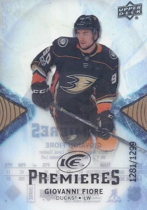 Giovanni Fiore #101 Anaheim Ducks | 2017-18 Upper Deck Ice