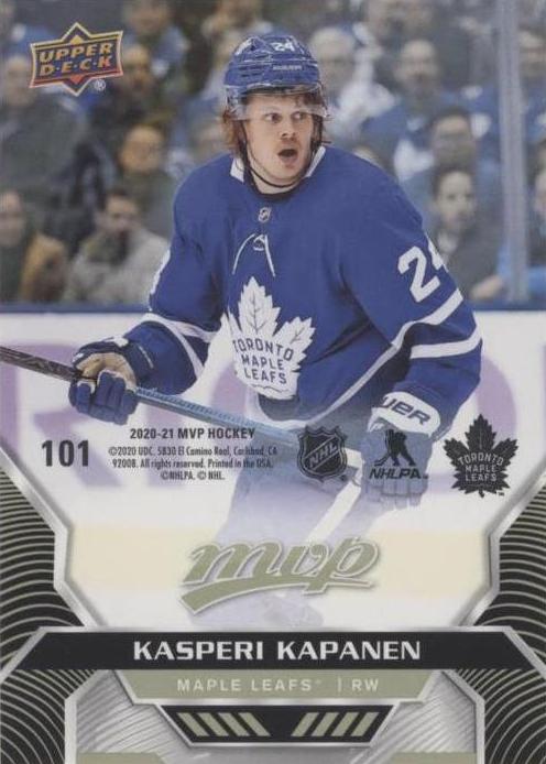 Kasperi Kapanen #101 Toronto Maple Leafs | 2020-21 Upper Deck MVP Puzzle Backs