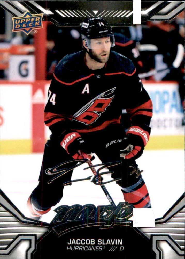 Jaccob Slavin #101 Carolina Hurricanes | 2022-23 Upper Deck MVP Silver Script