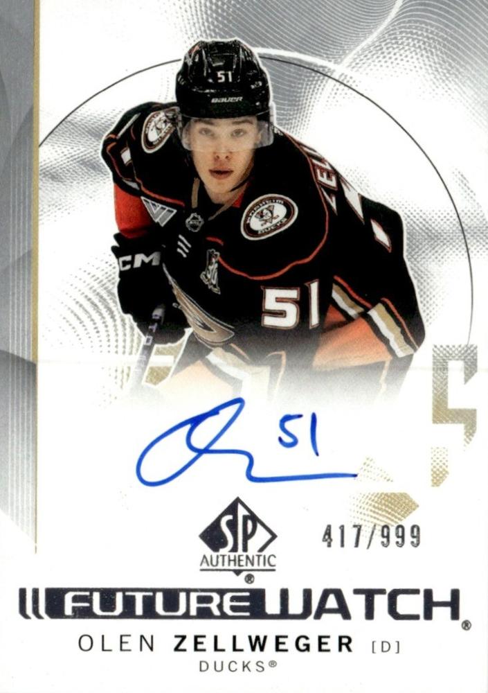 Olen Zellweger #101 Anaheim Ducks | 2024-25 SP Authentic