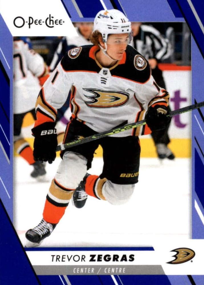 Trevor Zegras #102 Anaheim Ducks | 2023-24 O-Pee-Chee Blue Border