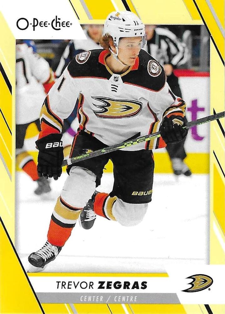 Trevor Zegras #102 Anaheim Ducks | 2023-24 O-Pee-Chee Yellow Border