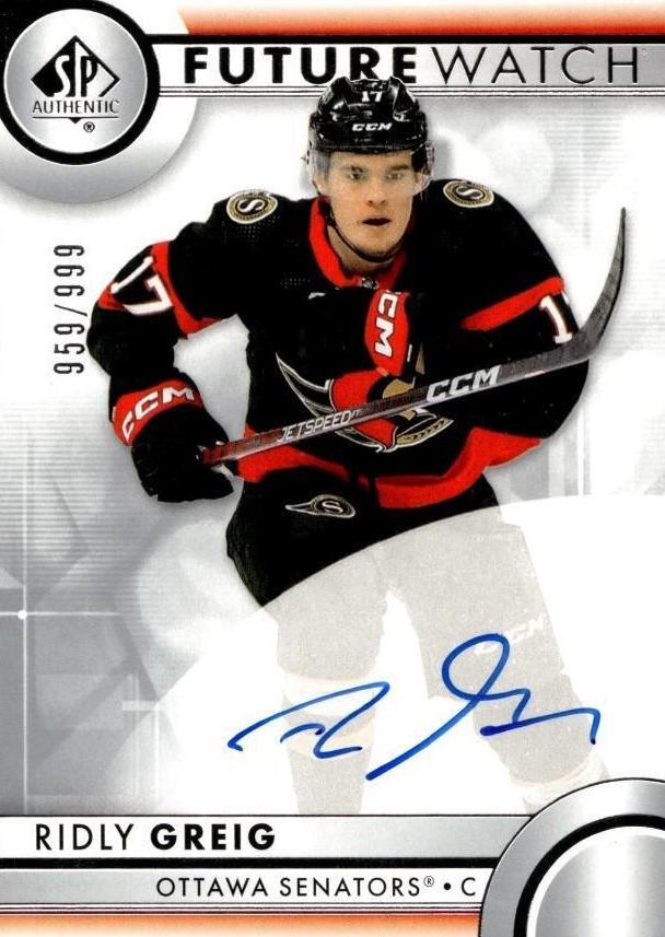 Ridly Greig #102 Ottawa Senators | 2023-24 SP Authentic