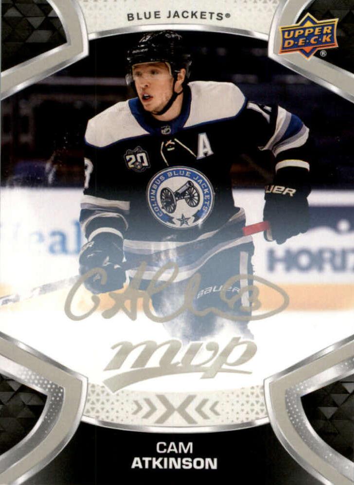 Cam Atkinson #103 Columbus Blue Jackets | 2021-22 Upper Deck MVP Silver Script