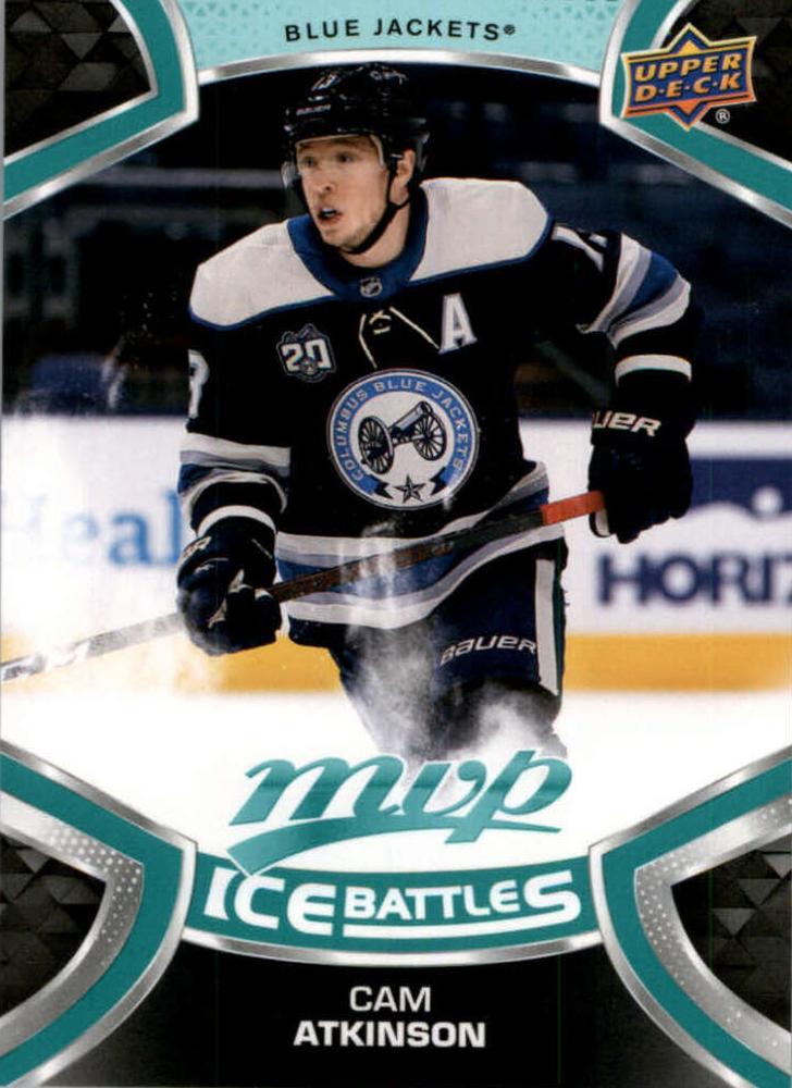 Cam Atkinson #103 Columbus Blue Jackets | 2021-22 Upper Deck MVP Ice Battles
