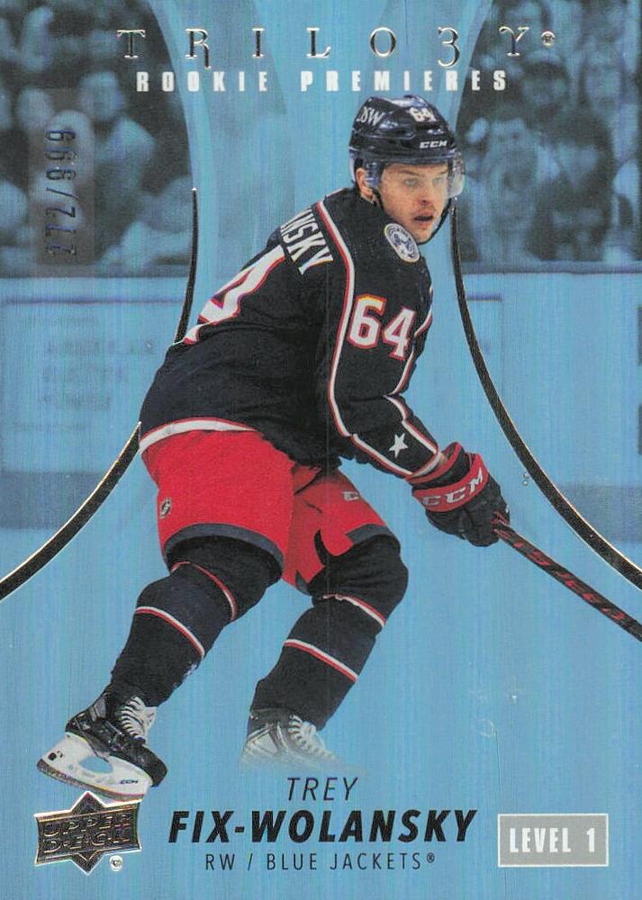 Trey Fix-Wolansky #103 Columbus Blue Jackets | 2022-23 Upper Deck Trilogy