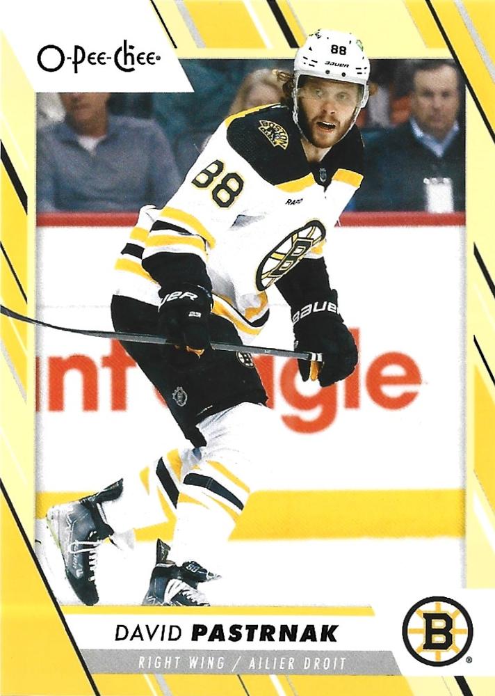 David Pastrnak #103 Boston Bruins | 2023-24 O-Pee-Chee Yellow Border
