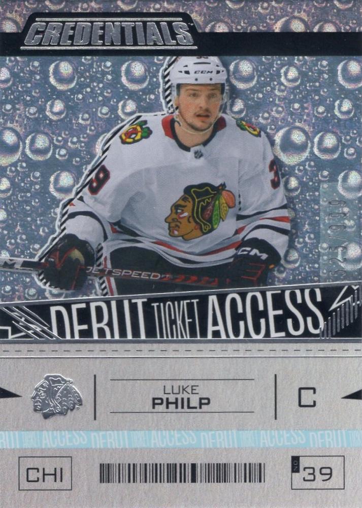 Luke Philp #103 Chicago Blackhawks | 2023-24 Upper Deck Credentials