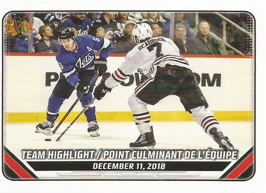 2018/19 Team Highlight #104 | 2019-20 Topps NHL Sticker Collection