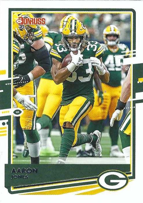 Aaron Jones #104 Green Bay Packers (Green jersey) | 2020 Panini Donruss | NFL Football