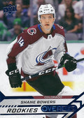 Shane Bowers #104 Colorado Avalanche | 2020-21 Upper Deck Overtime Blue Foil