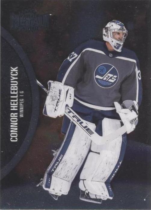 Connor Hellebuyck #104 Winnipeg Jets | 2021-22 SkyBox Metal Universe