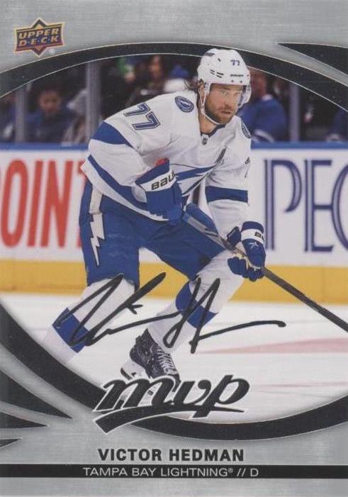 Victor Hedman #104 Tampa Bay Lightning | 2023-24 Upper Deck MVP Silver Script