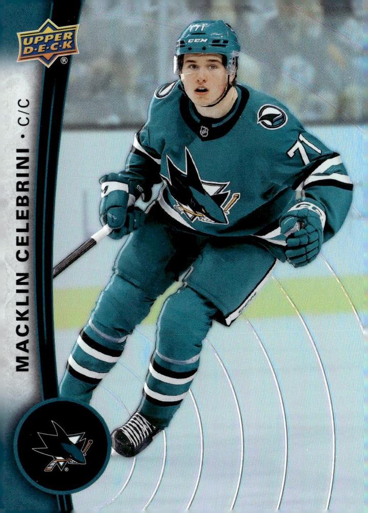 Macklin Celebrini #104 San Jose Sharks | 2025-26 Upper Deck Tim Hortons Collector's Series