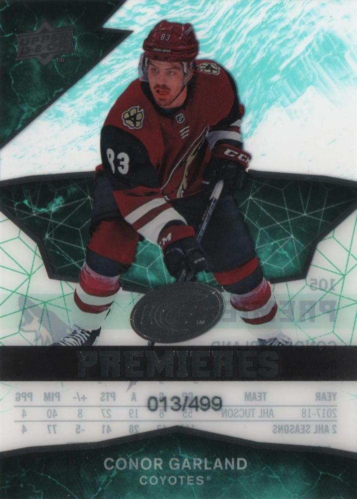 Conor Garland #105 Arizona Coyotes | 2018-19 Upper Deck Ice