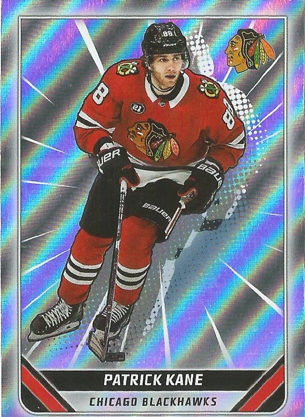 Patrick Kane FOIL #105 Chicago Blackhawks | 2019-20 Topps NHL Sticker Collection