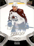 Devon Toews #105 Colorado Avalanche | 2021-22 Upper Deck MVP Silver Script