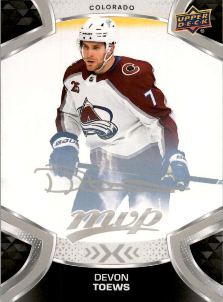 Devon Toews #105 Colorado Avalanche | 2021-22 Upper Deck MVP Silver Script