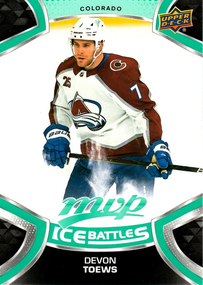 Devon Toews #105 Colorado Avalanche | 2021-22 Upper Deck MVP Ice Battles