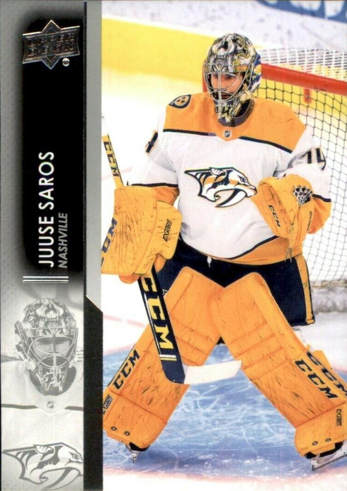 Juuse Saros #105 Nashville Predators | 2021-22 Upper Deck