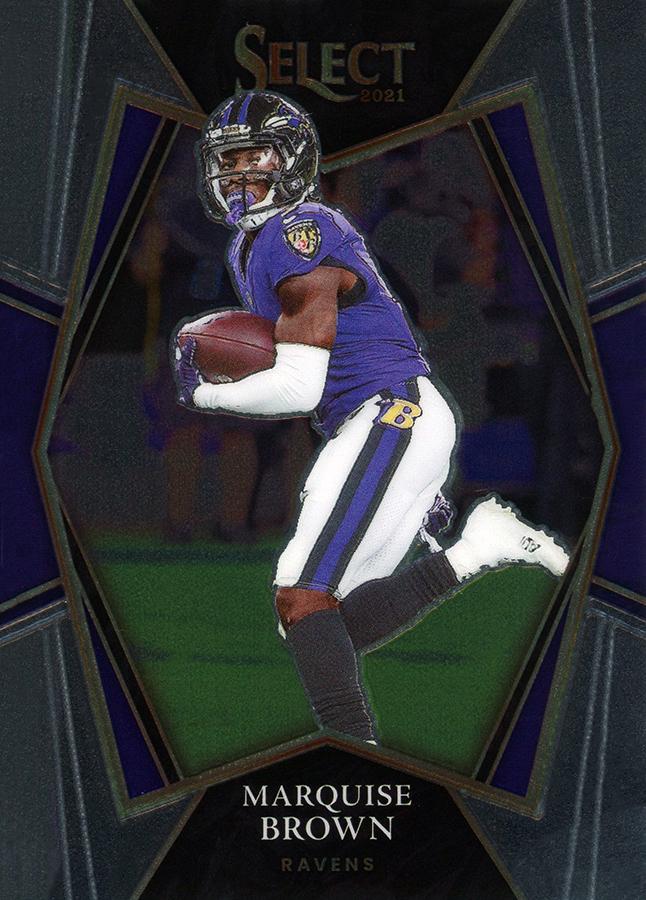 Marquise Brown #105 Baltimore Ravens | 2021 Panini Select |  | NFL Football