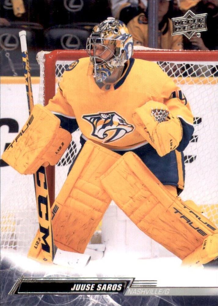 Juuse Saros #105 Nashville Predators | 2022-23 Upper Deck