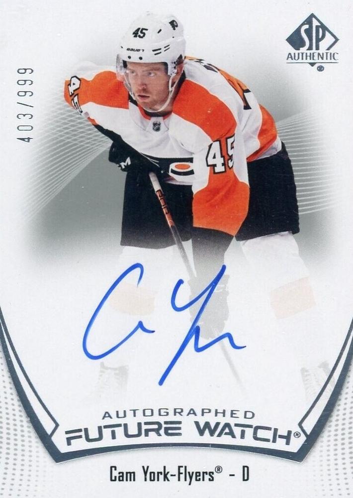 Cam York #106 Philadelphia Flyers | 2021-22 SP Authentic