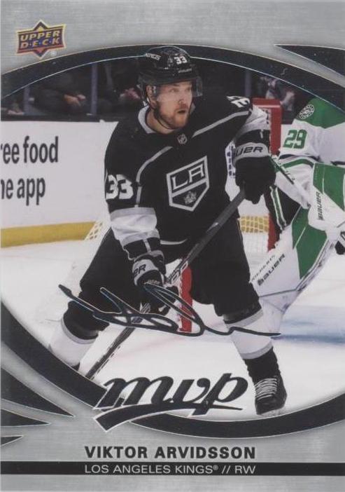 Viktor Arvidsson #106 Los Angeles Kings | 2023-24 Upper Deck MVP Silver Script