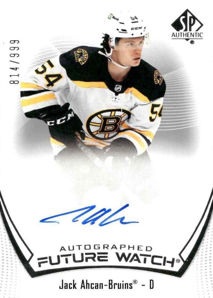 Jack Ahcan #107 Boston Bruins | 2021-22 SP Authentic