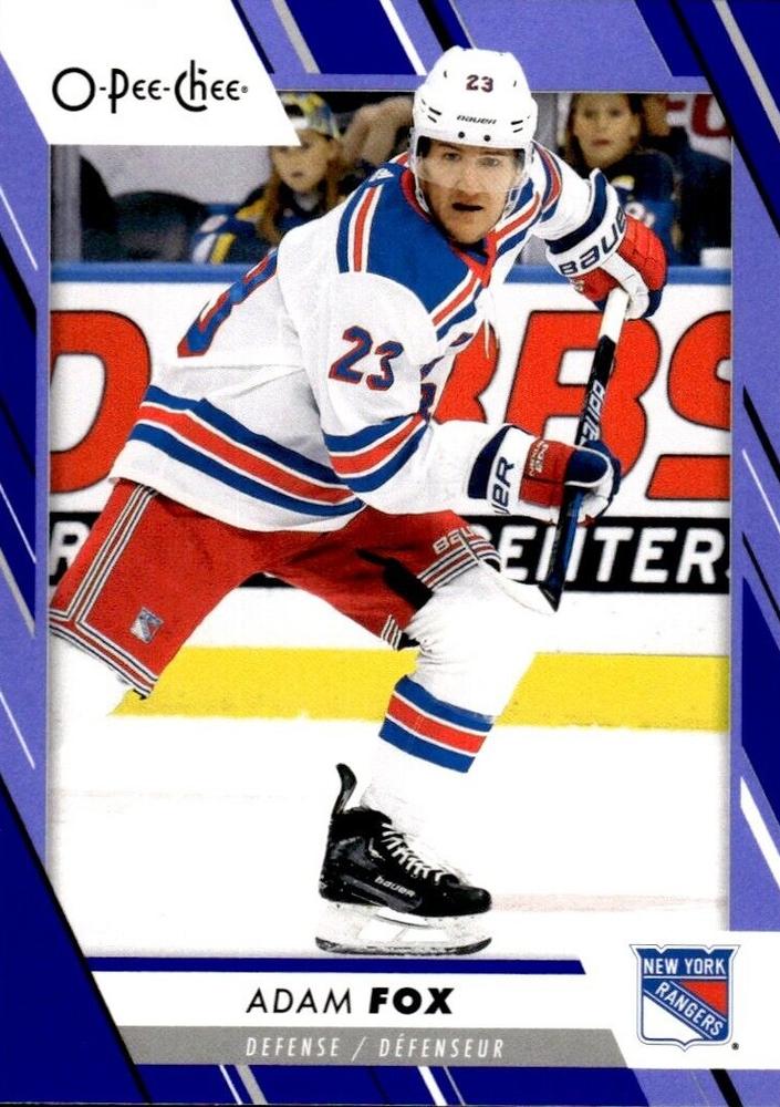 Adam Fox #107 New York Rangers | 2023-24 O-Pee-Chee Blue Border