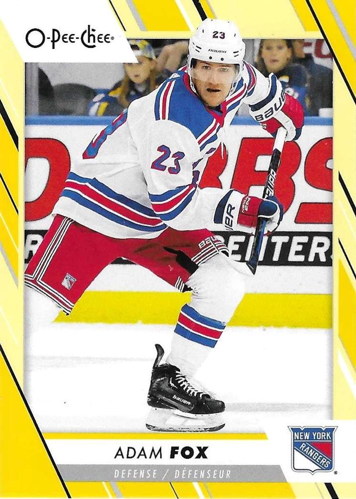 Adam Fox #107 New York Rangers | 2023-24 O-Pee-Chee Yellow Border