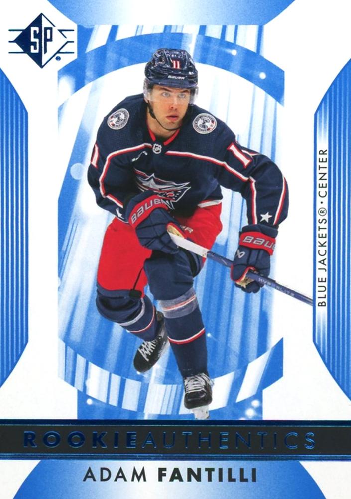 Adam Fantilli #107 Columbus Blue Jackets Rookie Authentics | 2023-24 SP Blue