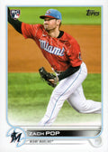 Zach Pop #108 Miami Marlins (Factory set, Large RC logo) | 2022 Topps