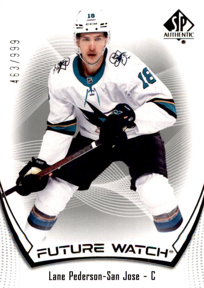 Lane Pederson #108 San Jose Sharks | 2021-22 SP Authentic