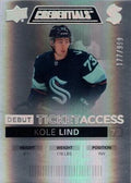 Kole Lind #108 Seattle Kraken | 2021-22 Upper Deck Credentials