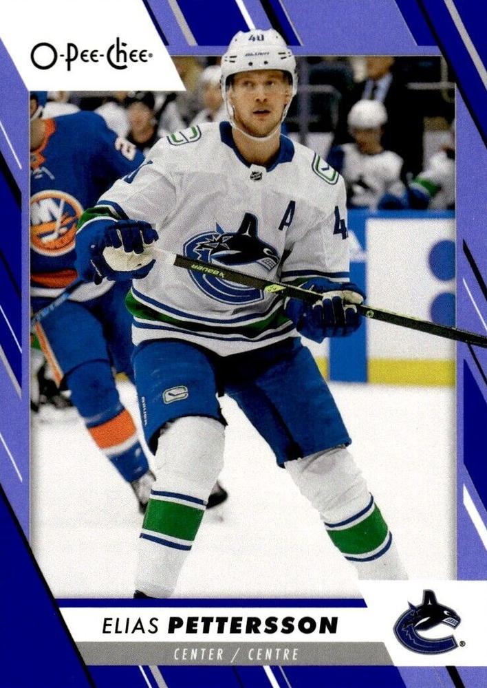 Elias Pettersson #108 Vancouver Canucks | 2023-24 O-Pee-Chee Blue Border