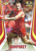 Bailey Humphrey #108 Gold Coast Suns | 2026 Select AFL Footy Stars