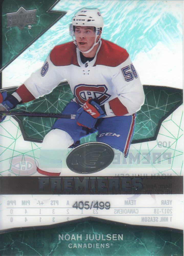 Noah Juulsen #109 Montreal Canadiens | 2018-19 Upper Deck Ice