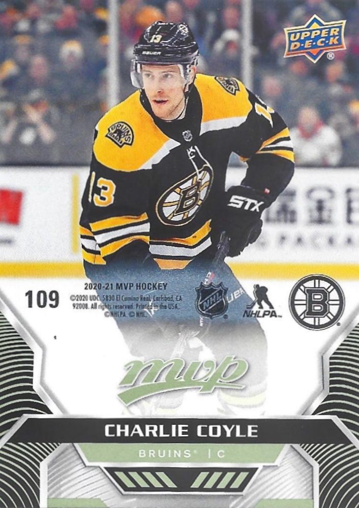 Charlie Coyle #109 Boston Bruins | 2020-21 Upper Deck MVP Puzzle Backs