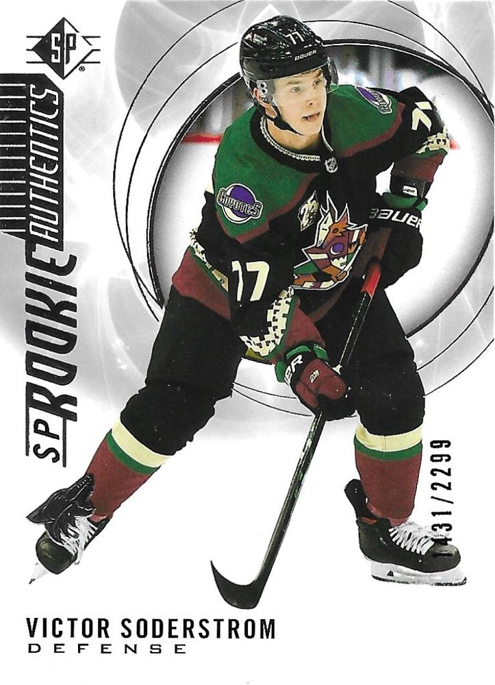 Victor Soderstrom #109 Arizona Coyotes | 2020-21 SP