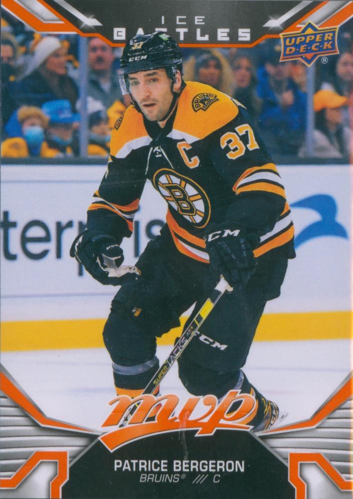 Patrice Bergeron #109 Boston Bruins | 2022-23 Upper Deck MVP Ice Battles