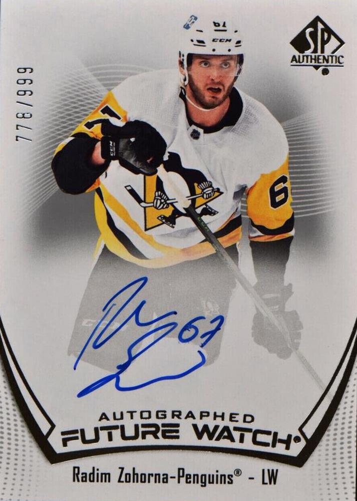 Radim Zohorna #109 Pittsburgh Penguins | 2021-22 SP Authentic